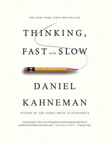 Sampul buku Thinking, Fast and Slow oleh Daniel Kahneman