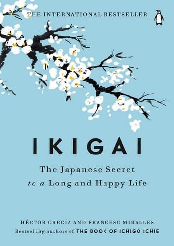 Sampul buku Ikigai oleh Hector Garcia & Francesc Miralles