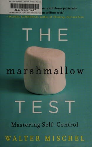 Sampul buku The Marshmallow Test oleh Walter Mischel