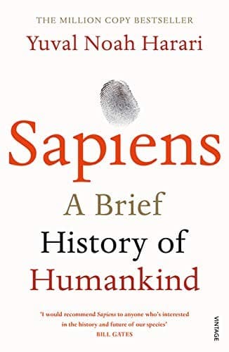 Sampul buku Sapiens oleh Yuval Noah Harari