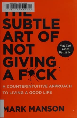 Sampul buku Sebuah Seni untuk Bersikap Bodo Amat oleh Mark Manson